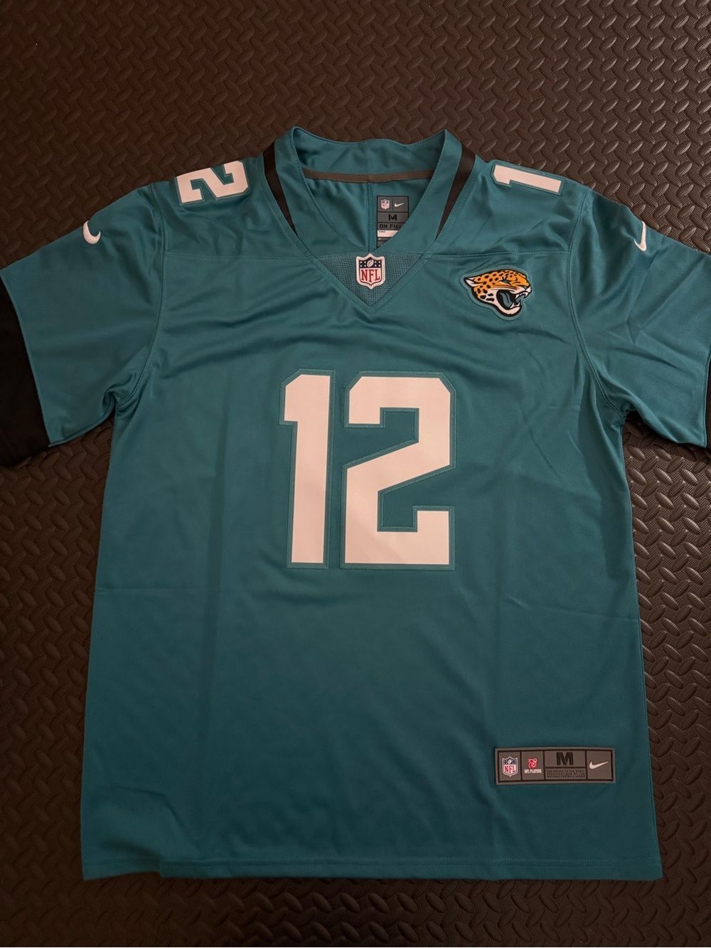 Men’s Jacksonville Jaguars Teal Custom Football Jersey #12